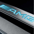 AMG door sill panels, blue illumination
